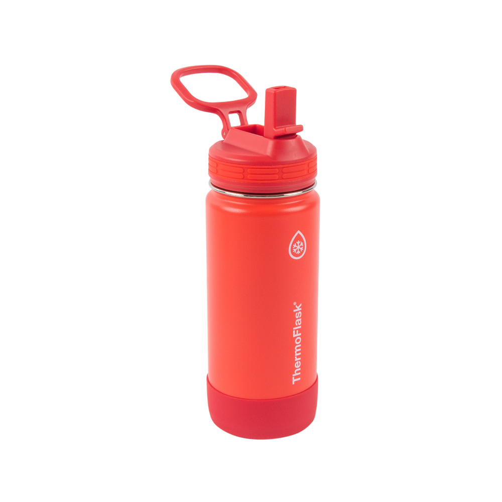 16oz Straw Bottle - Red