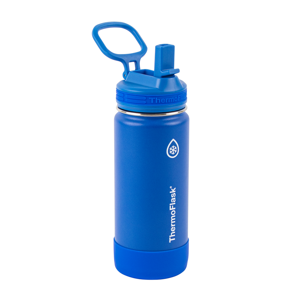 16oz Straw Bottle - Blue